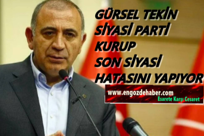 Gürsel Tekin Parti Kurma Çalışmalarını Başlattı!